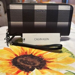 Calvin Klein Monochrome Checkered Wallet